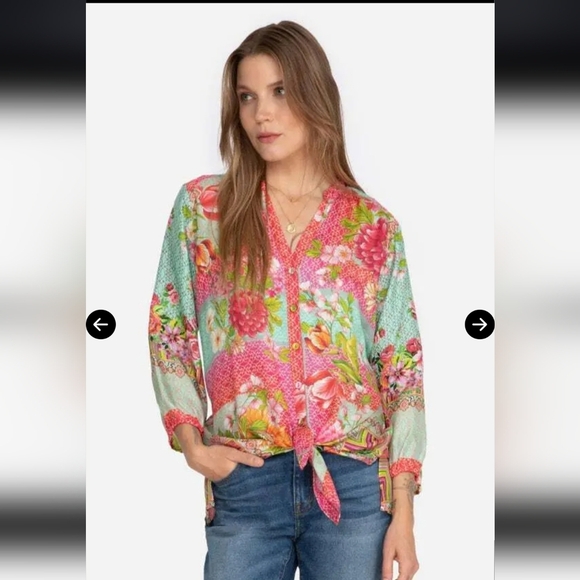 EUC Johnny Was Hallie Button Down, Size XS - Picture 9 of 11